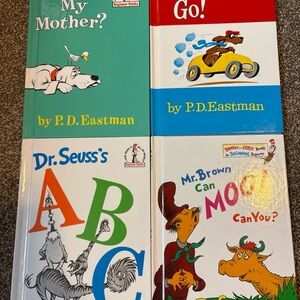 Set Of 4: Dr Seuss’s ABC, Book Of Wonderful Noises, Go, Dog. Go!, Are You My M..
